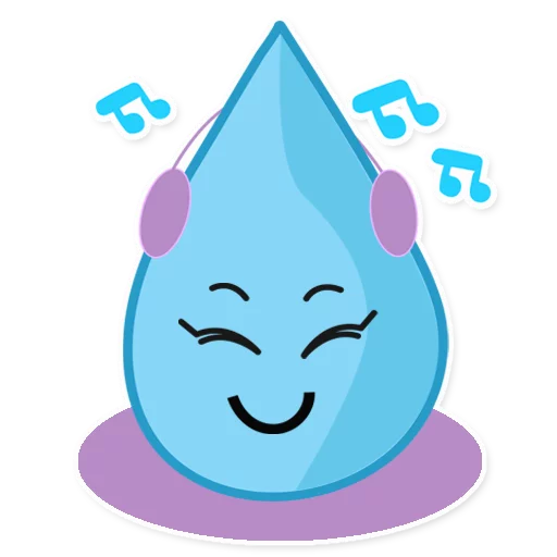☺ Стикер «Raindrops» для Telegram