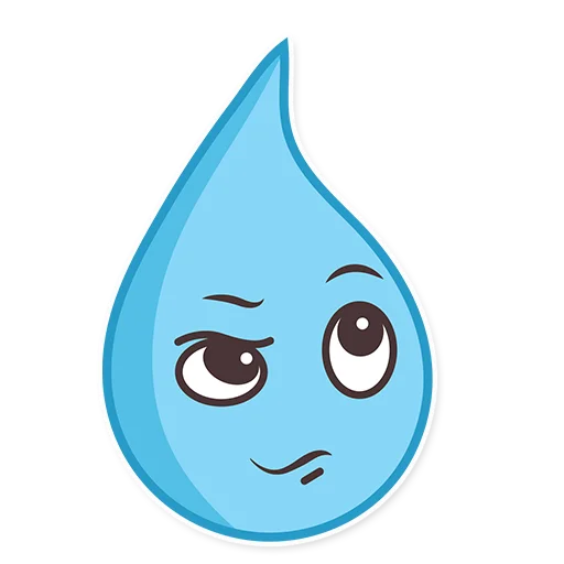 😕 Стикер «Raindrops» для Telegram