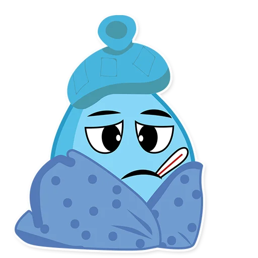 🤒 Стикер «Raindrops» для Telegram