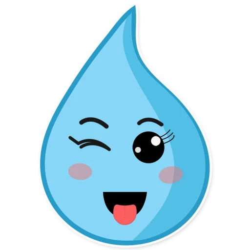 😜 Стикер «Raindrops» для Telegram