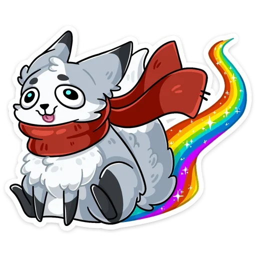 🌈 Стикер «Ginger Рейни» для Telegram