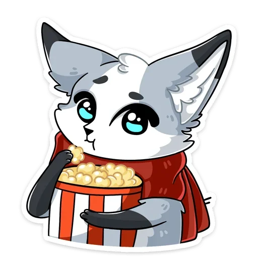 🍿 Стикер «Ginger Рейни» для Telegram
