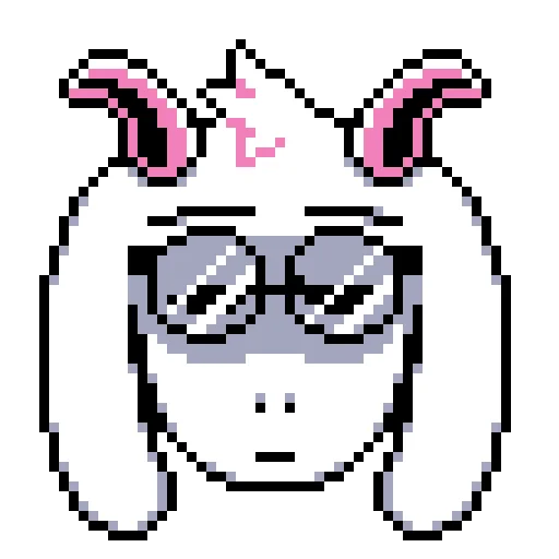 👓 Стикер «Ralsei i przyjaciele» для Telegram
