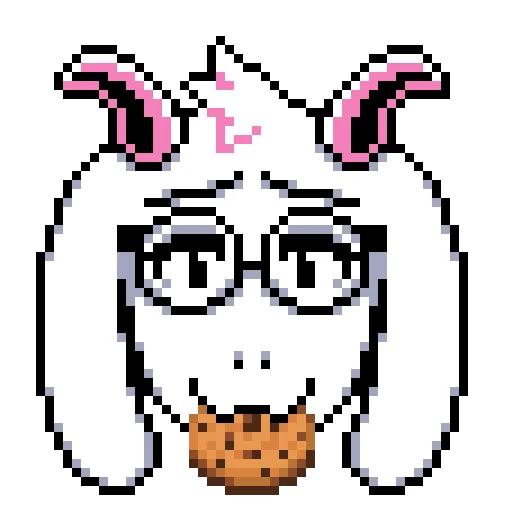 🍪 Стикер «Ralsei i przyjaciele» для Telegram