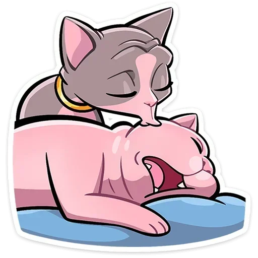 😘 Стикер «Рамзес и Клео 2» для Telegram
