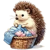 ⭐ Эмодзи «Ёжик» для Telegram