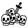 ☠️ Эмодзи «adaptive random 4» для Telegram