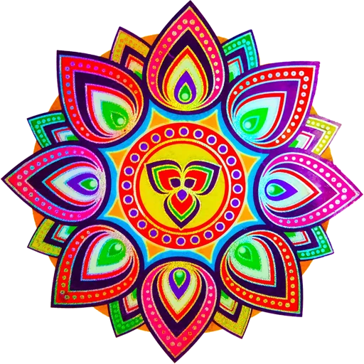 🎨 Стикер «Rangoli ਰੰਗੋਲੀ» для Telegram