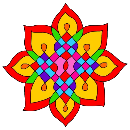 🎨 Стикер «Rangoli ਰੰਗੋਲੀ» для Telegram