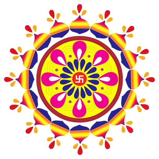 🎨 Стикер «Rangoli ਰੰਗੋਲੀ» для Telegram