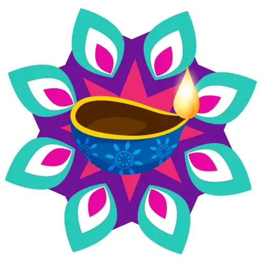 🪔 Стикер «Rangoli ਰੰਗੋਲੀ» для Telegram