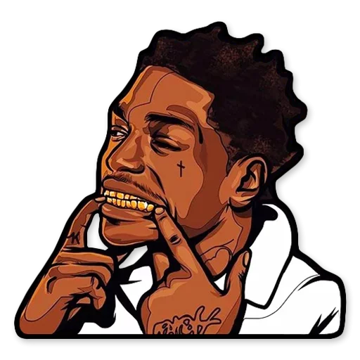 🙁 Стикер «Rap Music» для Telegram