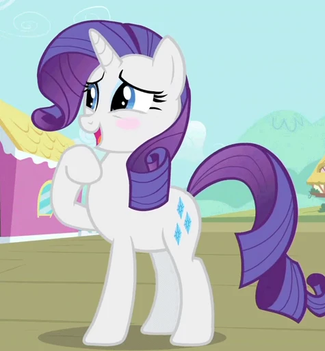 🥰 Стикер «Rarity animated» для Telegram