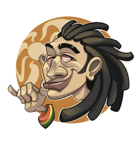 Стикерпак Rasta Stickers для Telegram — скачать