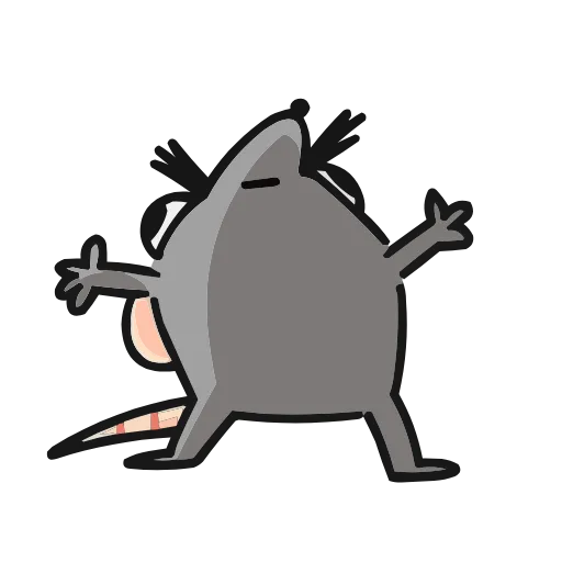 🤗 Эмодзи «Набор эмоджи «Крыса Кристина» из ВК в качестве» для Telegram