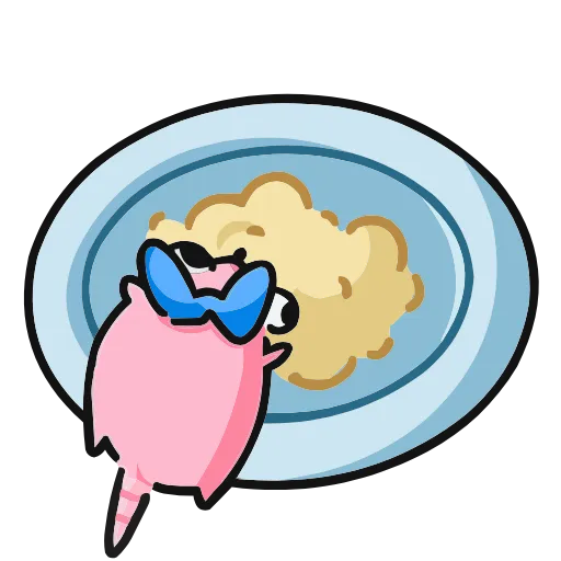 🍽 Эмодзи «Набор эмоджи «Крыса Кристина» из ВК в качестве» для Telegram