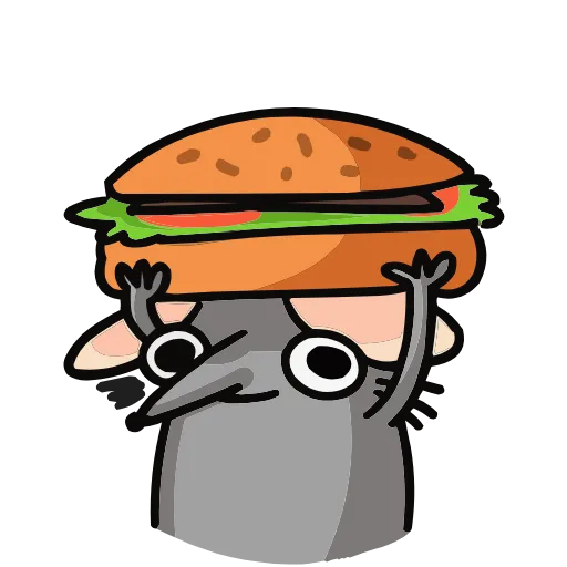 🍔 Эмодзи «Набор эмоджи «Крыса Кристина» из ВК в качестве» для Telegram