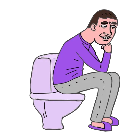 🚽 Эмодзи «Поговорим по-мужски? Без текста» для Telegram