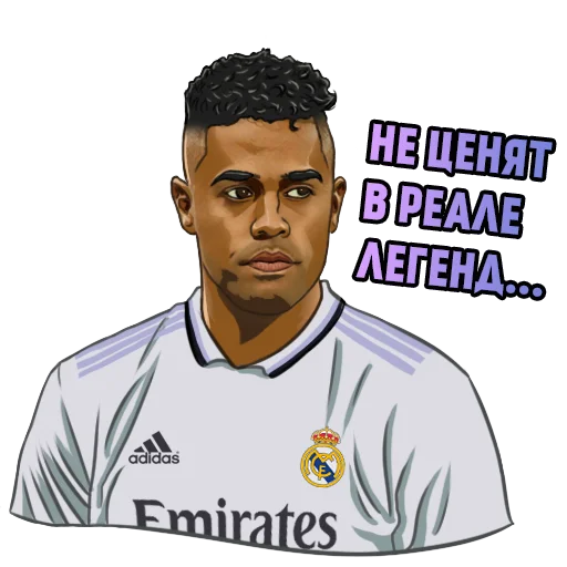 Стикерпак Real Madrid Stickers для Telegram — скачать