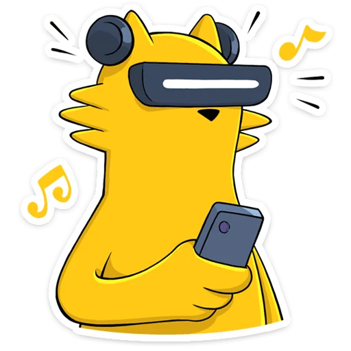 🎧 Стикер «Реалмяу» для Telegram