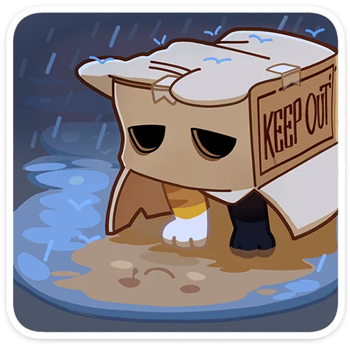 😥 Стикер «Ребус без текста -» для Telegram