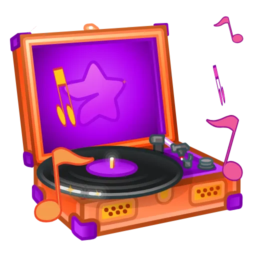Эмодзи Record Player для Telegram — скачать