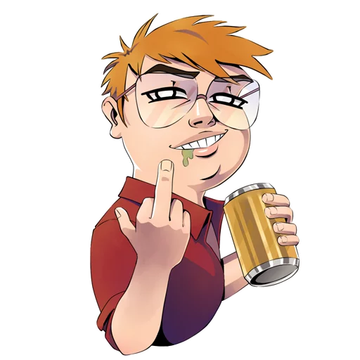 🖕 Стикер «RED21» для Telegram