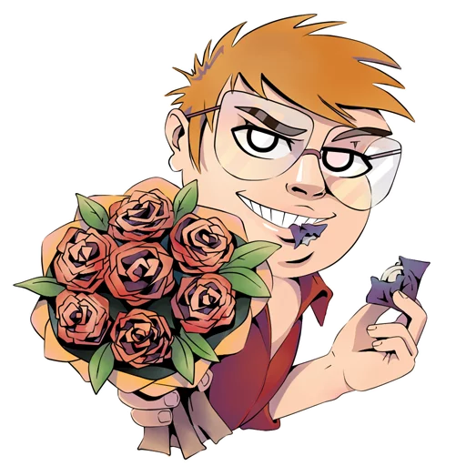 💐 Стикер «RED21» для Telegram