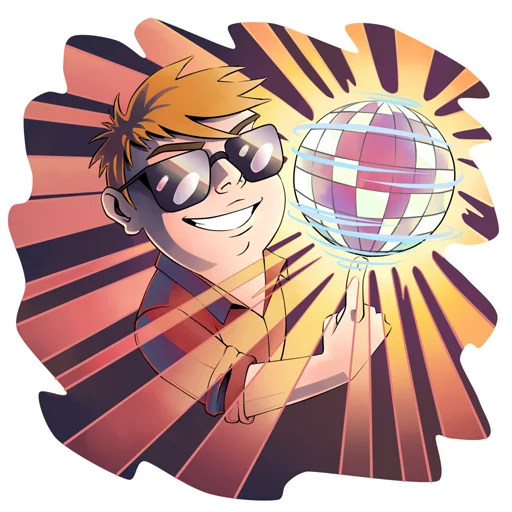 🔮 Стикер «RED21» для Telegram