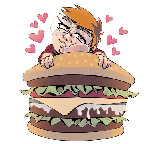 🍔 Стикер «RED21» для Telegram