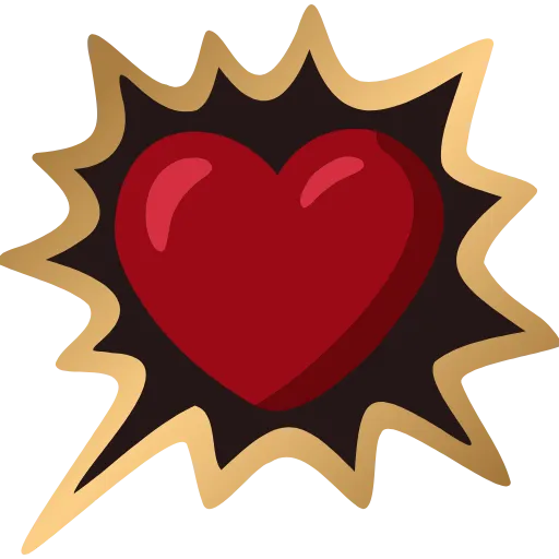 🗯 Эмодзи «Red and Gold» для Telegram