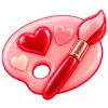 😍 Эмодзи «красные эмодзи» для Telegram