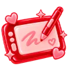 😍 Эмодзи «красные эмодзи» для Telegram