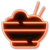 🍜 Эмодзи «red & black» для Telegram
