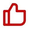 👍 Эмодзи «Красное и чёрное» для Telegram