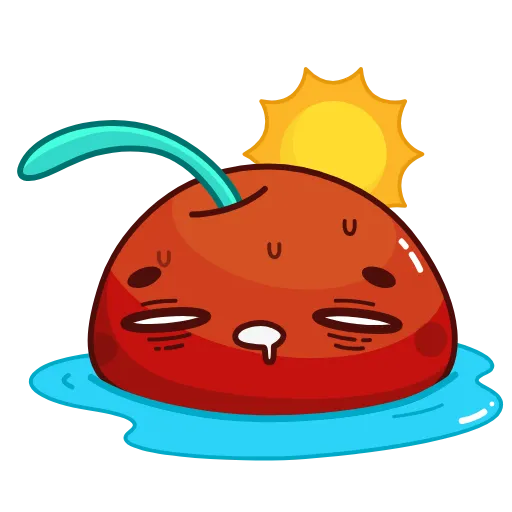 ☀️ Стикер «Red Cherry» для Telegram