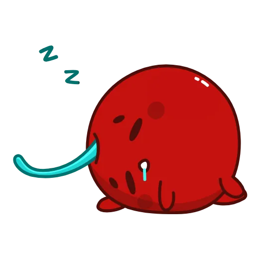 💤 Стикер «Red Cherry» для Telegram