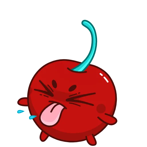 😜 Стикер «Red Cherry» для Telegram