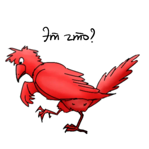 🤔 Стикер «Red crow» для Telegram