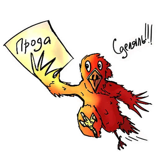 ✍️ Стикер «Red crow» для Telegram