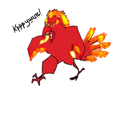 🤬 Стикер «Red crow» для Telegram