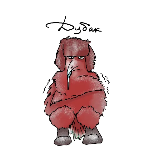 ❄️ Стикер «Red crow» для Telegram