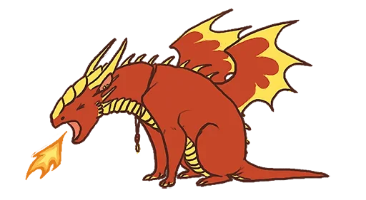 Стикерпак Red Dino для Telegram — скачать