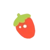 🍓 Эмодзи «Миленькие красные смайлики» для Telegram