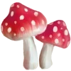 🍄 Эмодзи «Миленькие красные смайлики» для Telegram
