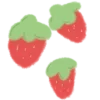 🍓 Эмодзи «Миленькие красные смайлики» для Telegram