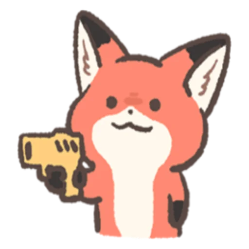 🔫 Стикер «RedFox» для Telegram