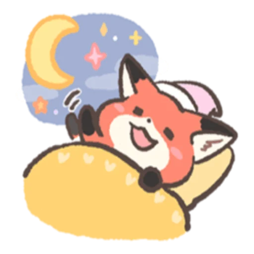 💤 Стикер «RedFox» для Telegram