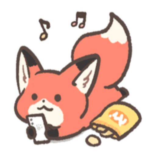 🎧 Стикер «RedFox» для Telegram