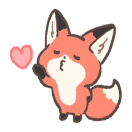 ❤️ Стикер «RedFox» для Telegram